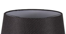 Jerusalem Round, 350, 450 x 280mm Fabric Shade, Charcoal Grey, White Laminate - thumbnail 5