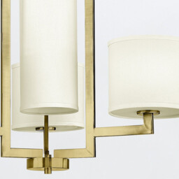 Hinkley Hampton Pendant Ceiling Light Classic Brushed Brass 4x E27 - thumbnail 5