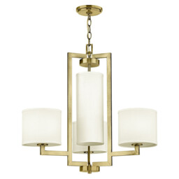 Hinkley Hampton Pendant Ceiling Light Classic Brushed Brass 4x E27