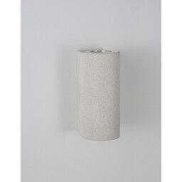 Lido 2 Light Up & Down Wall Lamp White Sandstone Glass LED GU10 2x7W IP65 - thumbnail 3
