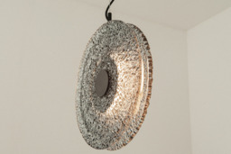 Halo 35cm Pendant Ceiling Light Black Matt -Smoked Glass LED 3000K - thumbnail 5