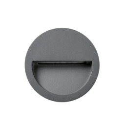 Poma LED Outdoor Recessed Wall Lamp Dark Grey IP65 CCT 2200-4000K