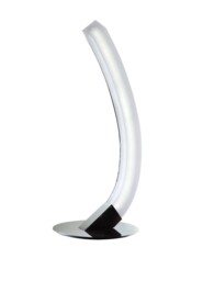 On Table Lamp Left 5W LED 3000K, 500lm, Polished Chrome, Frosted Acrylic