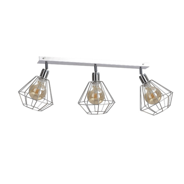 Foskal Ceiling Spotlight Bar Silver, 65cm, 3x E27