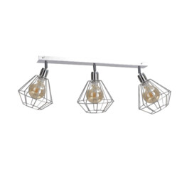 Foskal Ceiling Spotlight Bar Silver, 65cm, 3x E27