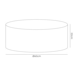 Sigma Round Cylinder, 600 x 220mm Dual Faux Silk Fabric Shade, Midnight Black, Green Olive - thumbnail 3