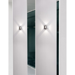Como 4 Light Outdoor Flush Wall Lamp Sandy White Aluminium, Glass LED 4x1W 265Lm 3000K IP54 - thumbnail 2
