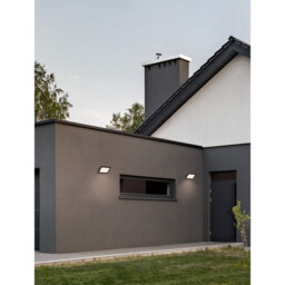 Nobu Outdoor Modern Wall Lamp Sandy Black Aluminium, Glass Silicone Gasket LED 15W 496.9Lm 3000K IP65 - thumbnail 2