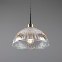 Nova Dome Pendant, Satin Brass - thumbnail 2
