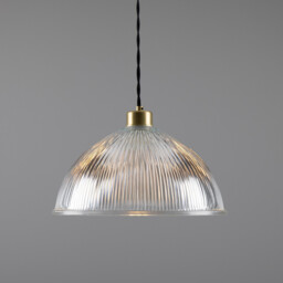Nova Dome Pendant, Satin Brass