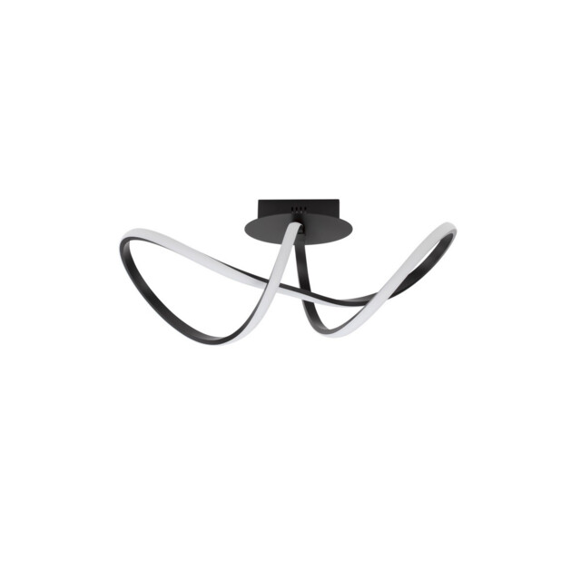 Amara Integrated LED Semi Flush Light Sandy Black Aluminium LED 23W 1400Lm 3000K - image 1