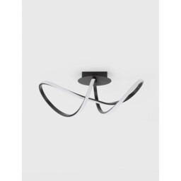 Amara Integrated LED Semi Flush Light Sandy Black Aluminium LED 23W 1400Lm 3000K - thumbnail 3