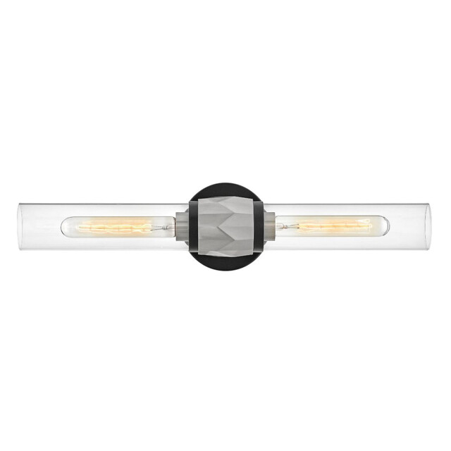 Hinkley Ellison Bathroom Wall Lamp Contemporary Black, Brushed Nickel IP44 2x E27 - image 1