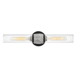 Hinkley Ellison Bathroom Wall Lamp Contemporary Black, Brushed Nickel IP44 2x E27