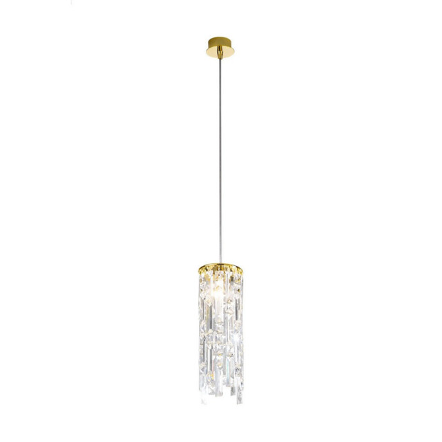 Prisma Designer Crystal Pendant Light Polished Gold, 1x G9 - image 1