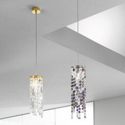 Prisma Designer Crystal Pendant Light Polished Gold, 1x G9 - thumbnail 2