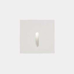 Bat Outdoor LED Recessed Wall Light Square White IP65 2.2W 3000K