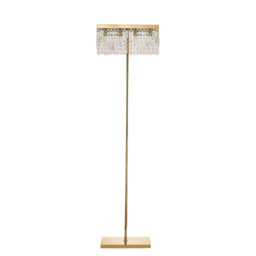 Wethersfield 50x15cm Rectangular Floor Lamp, 4 Light E14, Gold, Crystal - thumbnail 5
