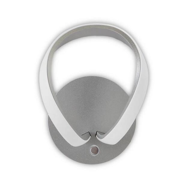 Knot Touch Dimmer Wall Lamp 12W LED 3000K, Silver, Frosted Acrylic, Polished Chrome - image 1