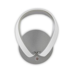 Knot Touch Dimmer Wall Lamp 12W LED 3000K, Silver, Frosted Acrylic, Polished Chrome