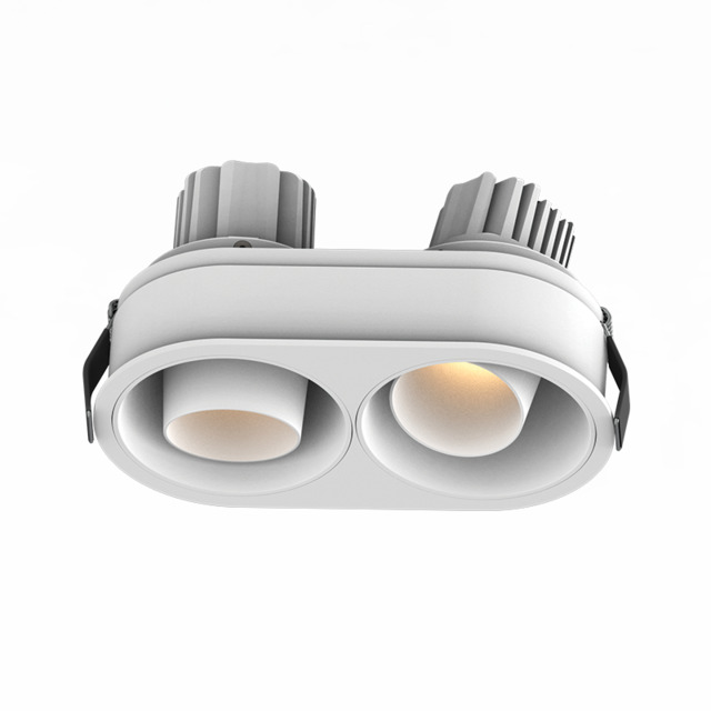 Astra Twin Recessed Downlight Sandy White LED 3000K IP44 - Driver Not Included - image 1