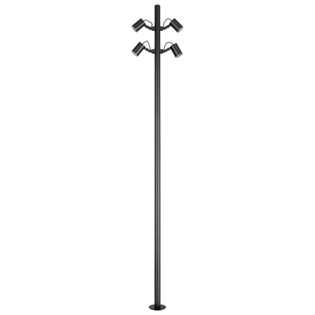Calisto 4 Light Outdoor Lamp Posts Sandy Black LED 3000K IP65 - image 1