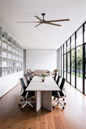 Bigwood XL 5 Blade Ceiling Fan Matt Black, Walnut - thumbnail 2