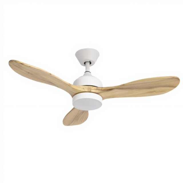 Calar 107cm Ceiling Fan White LED 23.8W CCT 2700-4000-6000K On-Off - image 1