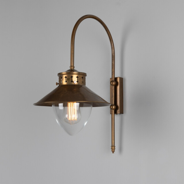 Boyd 1 Arm Wall Light Antique Brass - image 1