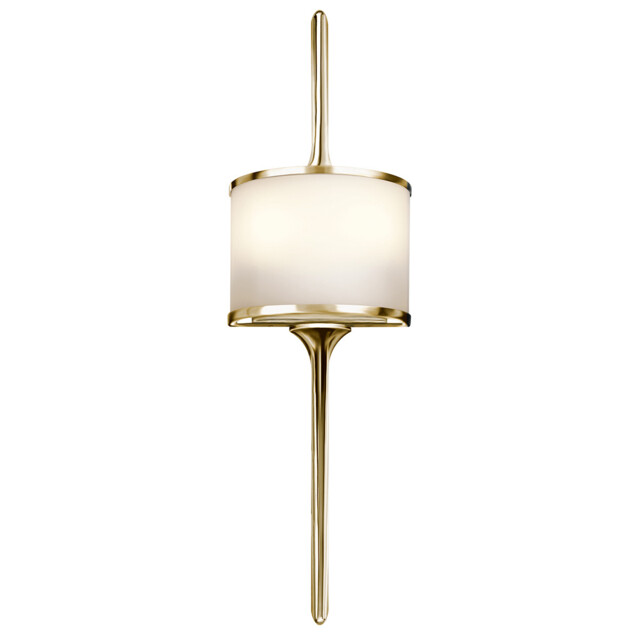 Mona 2 Light Bathroom Wall Light Polished Brass IP44, G9 - image 1
