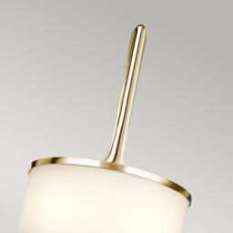 Mona 2 Light Bathroom Wall Light Polished Brass IP44, G9 - thumbnail 3