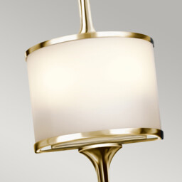 Mona 2 Light Bathroom Wall Light Polished Brass IP44, G9 - thumbnail 2