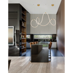 Cerelia Integrated LED Pendant Ceiling Light Dimmable Brass Gold Metal LED 57W 189Lm 3000K L : 150 - thumbnail 2