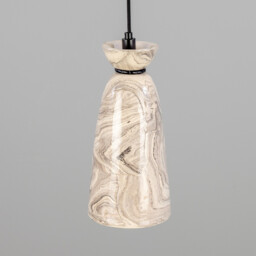 Parva Bathroom Pendant Marbled, Matte Black, IP44 - thumbnail 3