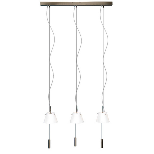 Virgin 3 Light Straight Bar Pendant Ceiling Light Bronze