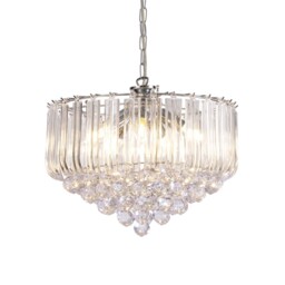 Lana Ceiling Pendant with Acrylic Spheres, 5 Light E14 Polished Chrome - thumbnail 5