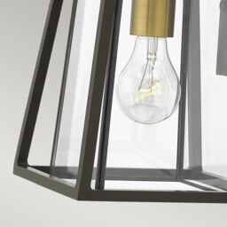 Walker 1 Light Small Outdoor Wall Lantern Bronze IP44, E27 - thumbnail 3