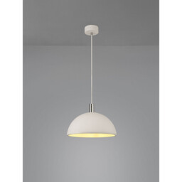 Alina Dome Pendant, 1 x E27, White Paintable Gypsum - thumbnail 2