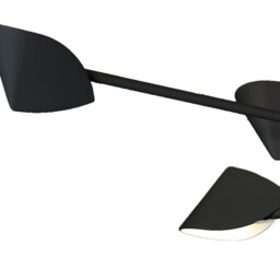 Capuccina Large 6 Light Semi Flush, 45W LED, 3000K, 3100lm, Black, 3yrs Warranty - thumbnail 5