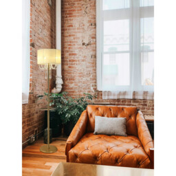 Freida Floor Lamp With Ivory Cream Shade 3 Light E14 French Gold/Crystal - thumbnail 3