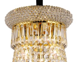 Alexandra Ceiling Pendant Chandelier 13 Light French Gold, Crystal - thumbnail 5