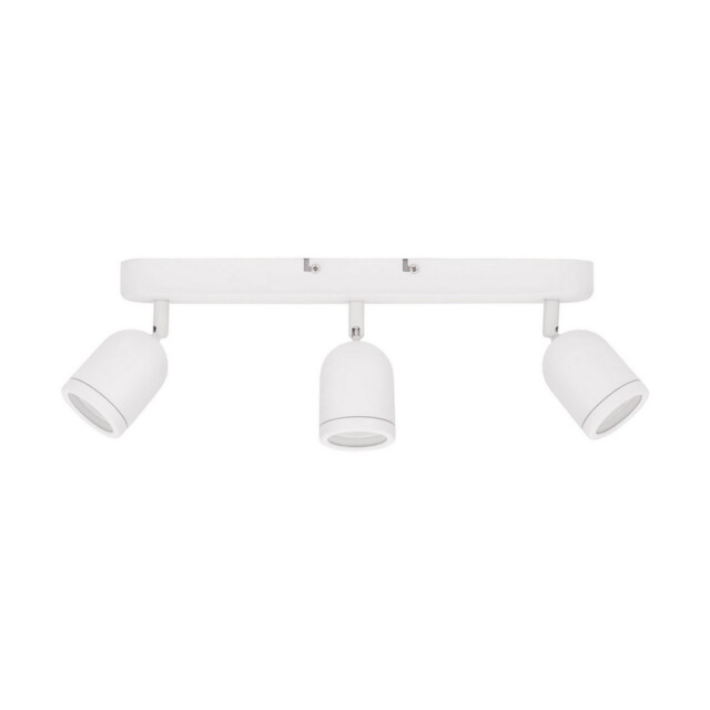 Orson Tripple Bathroom Spotlight Sandy White GU10 3x10W IP44 - image 1