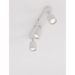 Orson Tripple Bathroom Spotlight Sandy White GU10 3x10W IP44 - thumbnail 2
