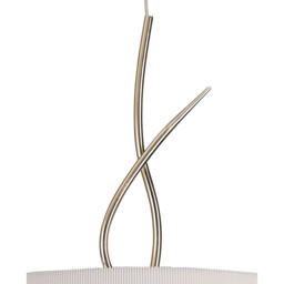 Mara Pendant 4 Light E27 Round, French Gold With Ivory White Shade - thumbnail 5