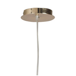 Mara Pendant 4 Light E27 Round, French Gold With Ivory White Shade - thumbnail 3