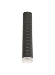 Madrid 1 Light 30cm Surface Mounted Ceiling GU10, Sand Black, Acrylic Ring - thumbnail 3