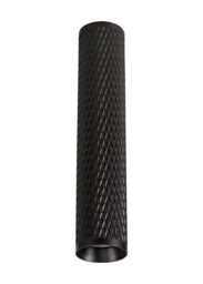 Madrid 1 Light 30cm Surface Mounted Ceiling GU10, Sand Black, Acrylic Ring - thumbnail 5