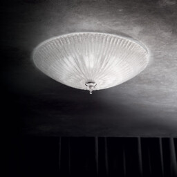 Shell  6 Light Indoor Flush Wall / Ceiling Light Chrome with Clear Glass, E27 - thumbnail 2