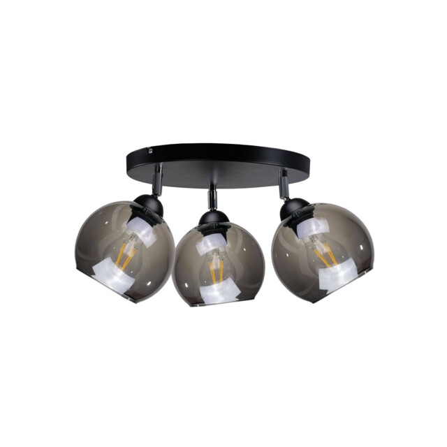 Yuno Ceiling Spotlight Clusters Black, 30cm, 3x E27