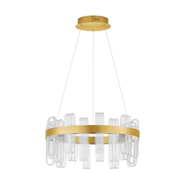 Argo Integrated LED Pendant Ceiling Light Brass Gold Triac Dimmable LED 81W 3120lm 3000K - image 1